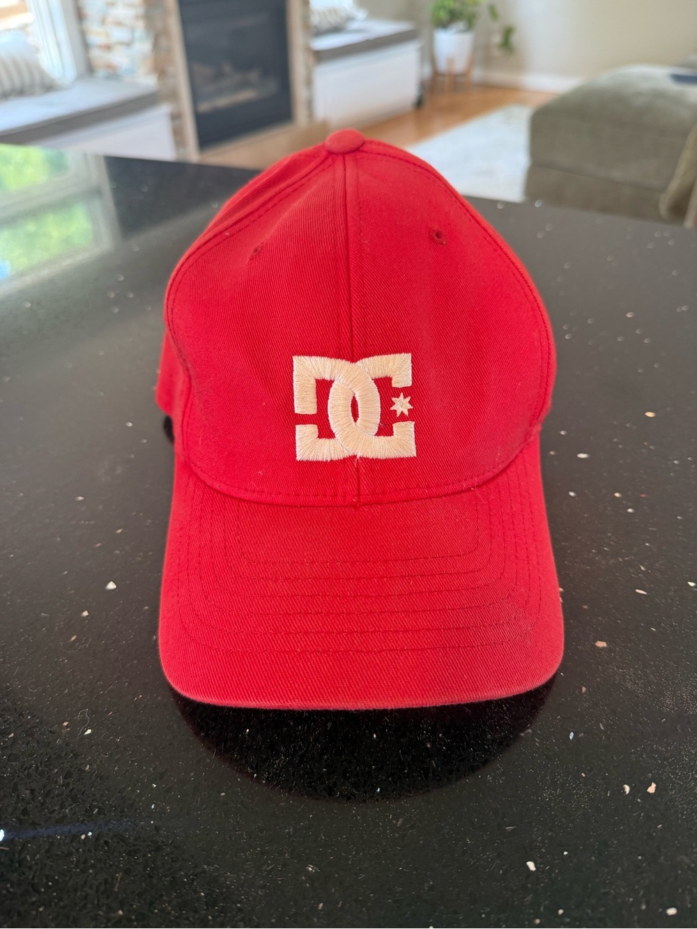 DC Kids Red Hat with White Embroidered Logo